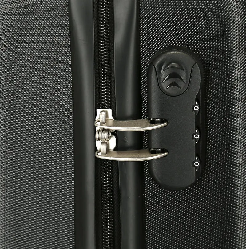 4251112 TROLLEY ABS 55CM. 4R. KUROMI FORTUNE TELLING NEGRO