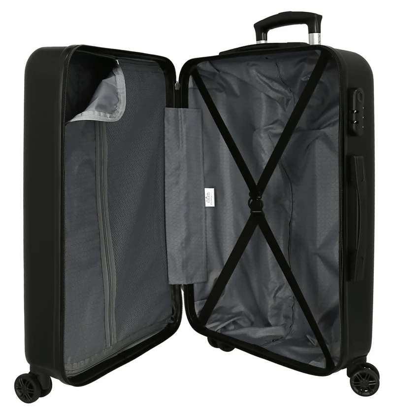 4251212 TROLLEY ABS 65CM. 4R. KUROMI FORTUNE TELLING NEGRO