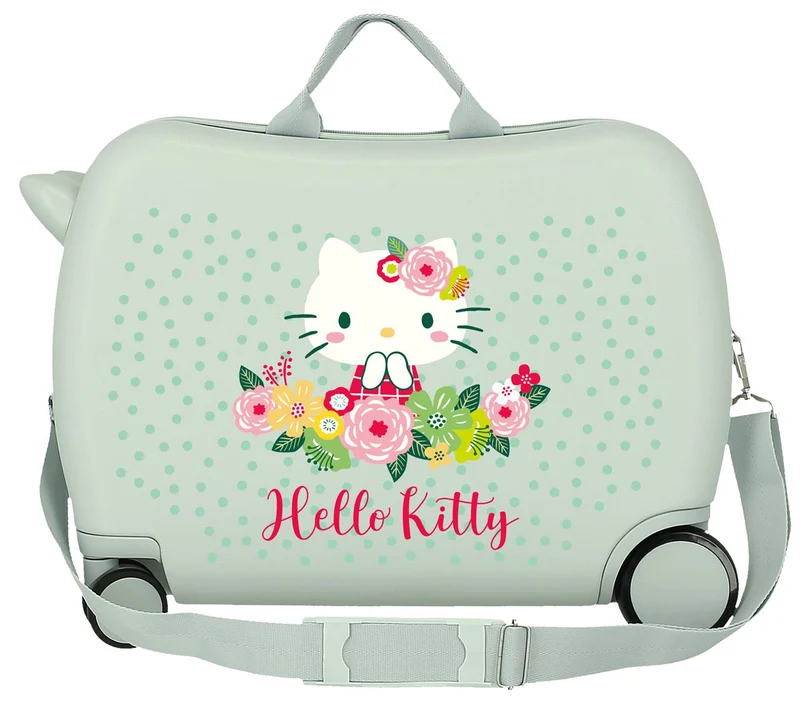 4129811 MALETA INF.ABS 4R.(2 MULTI.) 50CM. FLORAL KITTY MENT