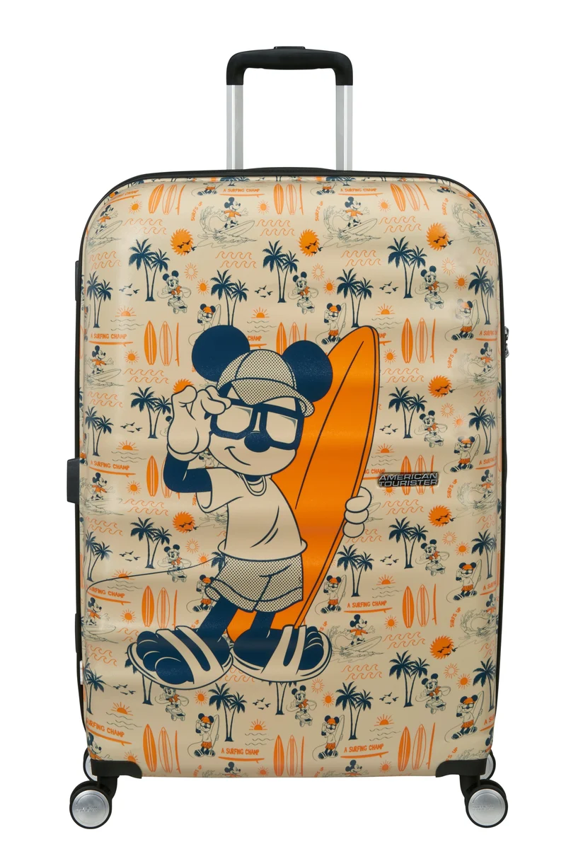 AMERICAN TOURISTER maleta grande 77cm WABREAKER Mickey super surfer