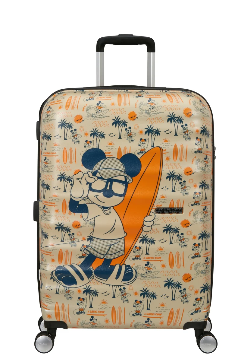 AMERICAN TOURISTER maleta mediana 67cm WABREAKER Mickey super surfer