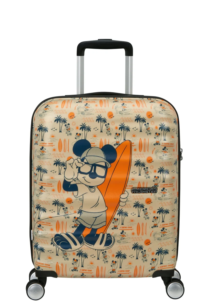 AMERICAN TOURISTER maleta de cabina 55cm WAVEBREAKER Mickey super surfer