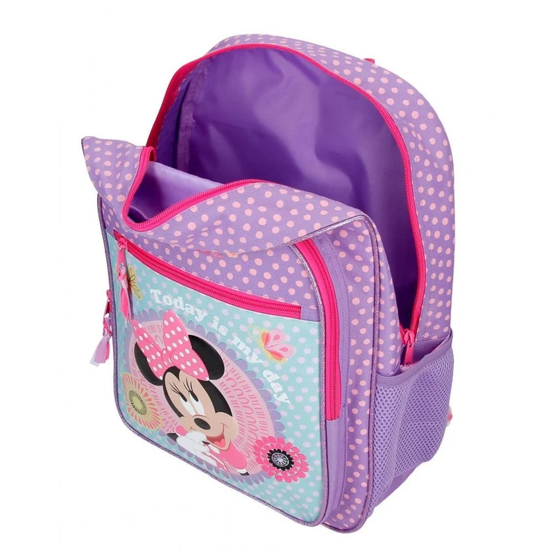 Mochila escolar Minnie Today is my day con carro 40 cm
