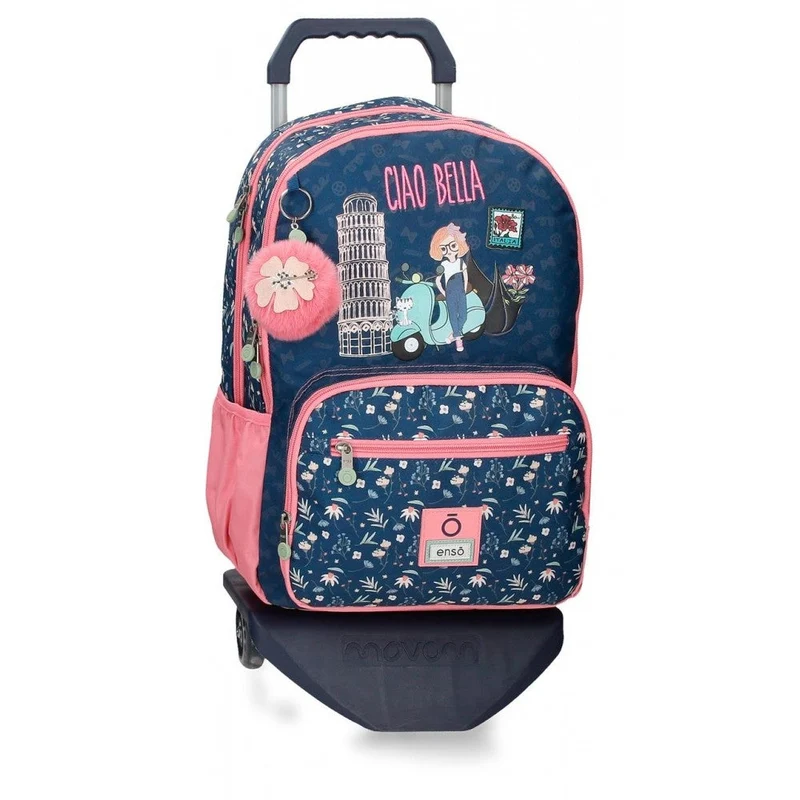Mochila Enso Ciao Bella doble compartimento con carro