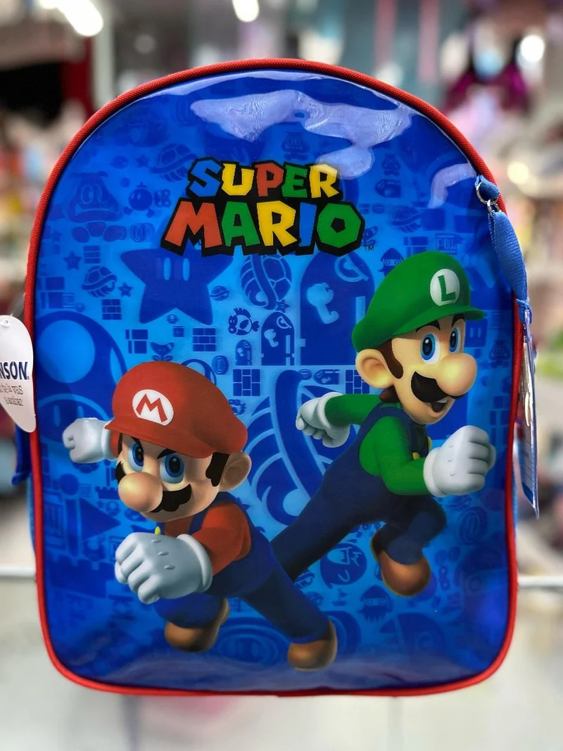 Mochila primaria Mario y Luigi Chenson