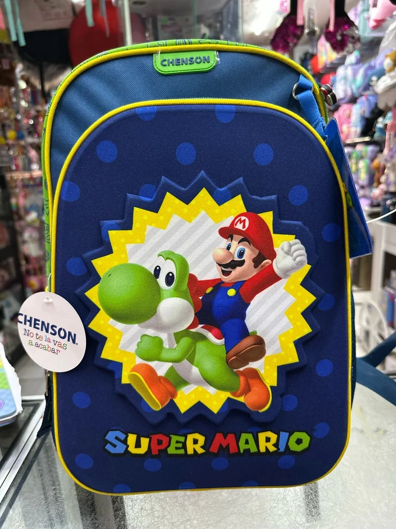 Mochila primaria Mario y Yoshi Chenson