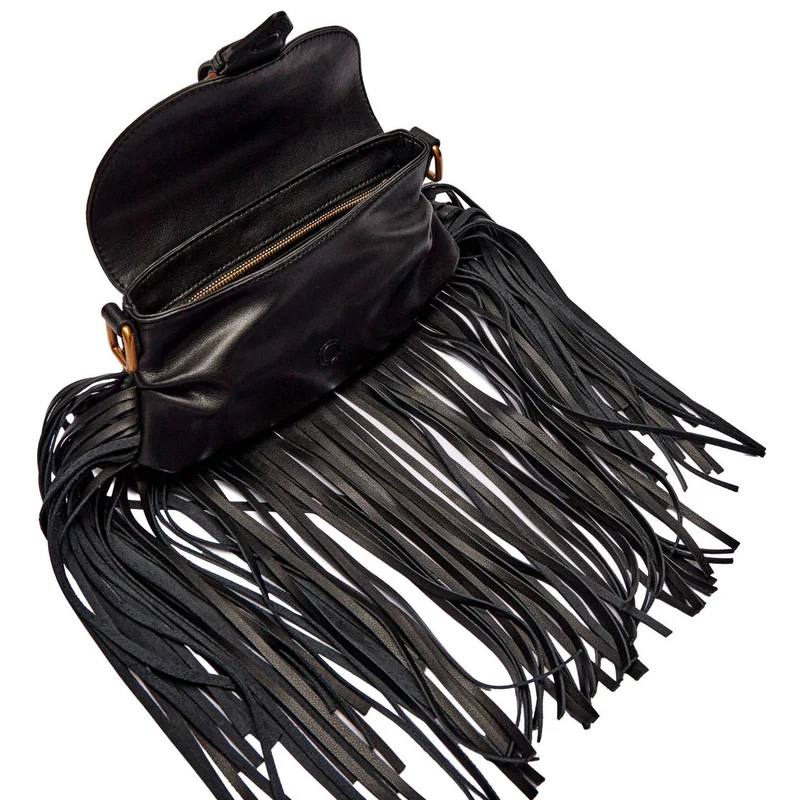 Bolso PINKO de hombro mini Jolene con flecos 102802 A1W8