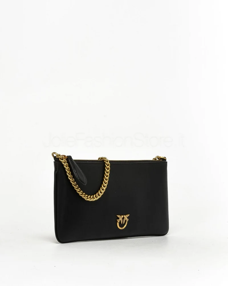 Bolso Pinko "Horizontal Flat" fabricado en piel suave 102747 A0F1 Z99Q