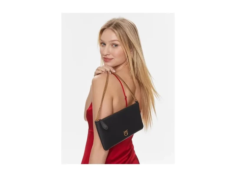 Bolso Pinko "Horizontal Flat" fabricado en piel suave 102747 A0F1 Z99Q