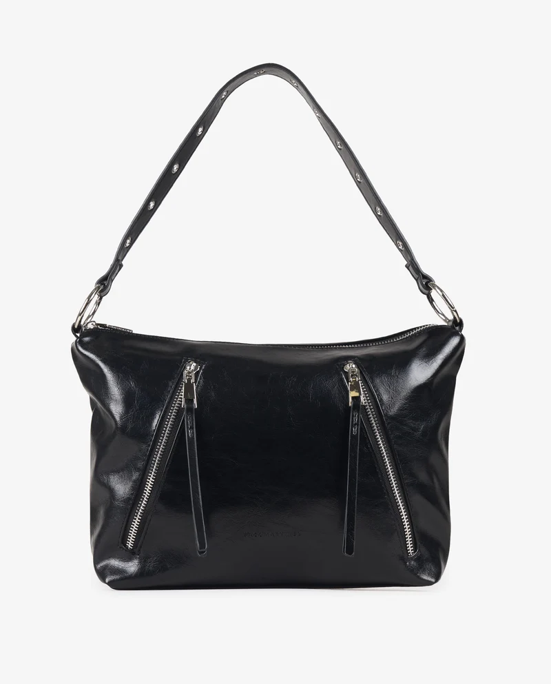 BANDOLERA CREMALLERAS NEGRO