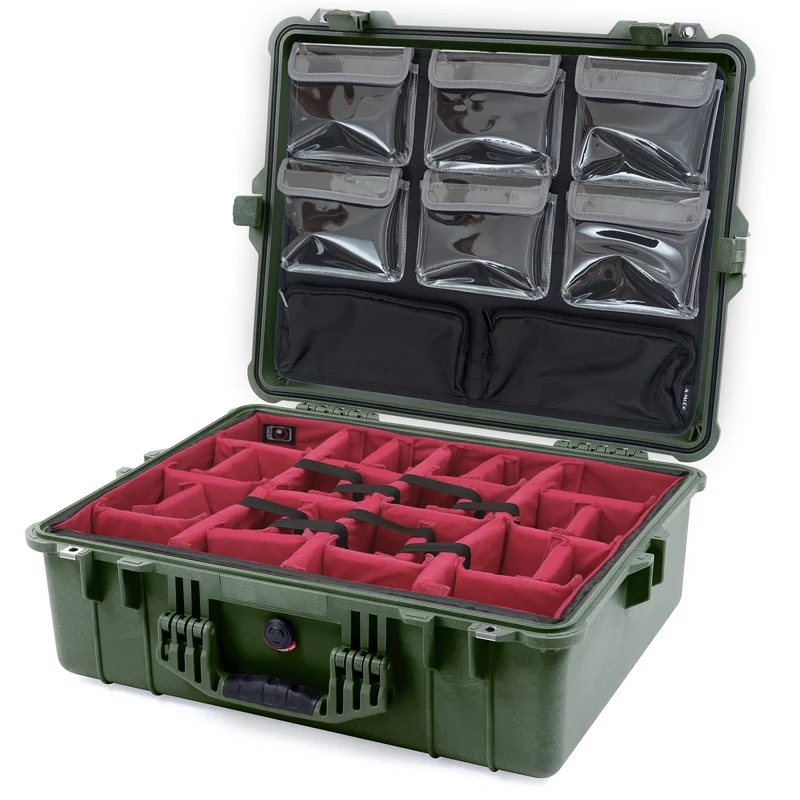 Lid Gear Organizer for Peli 1600 1610 1620 6+2 Pockets