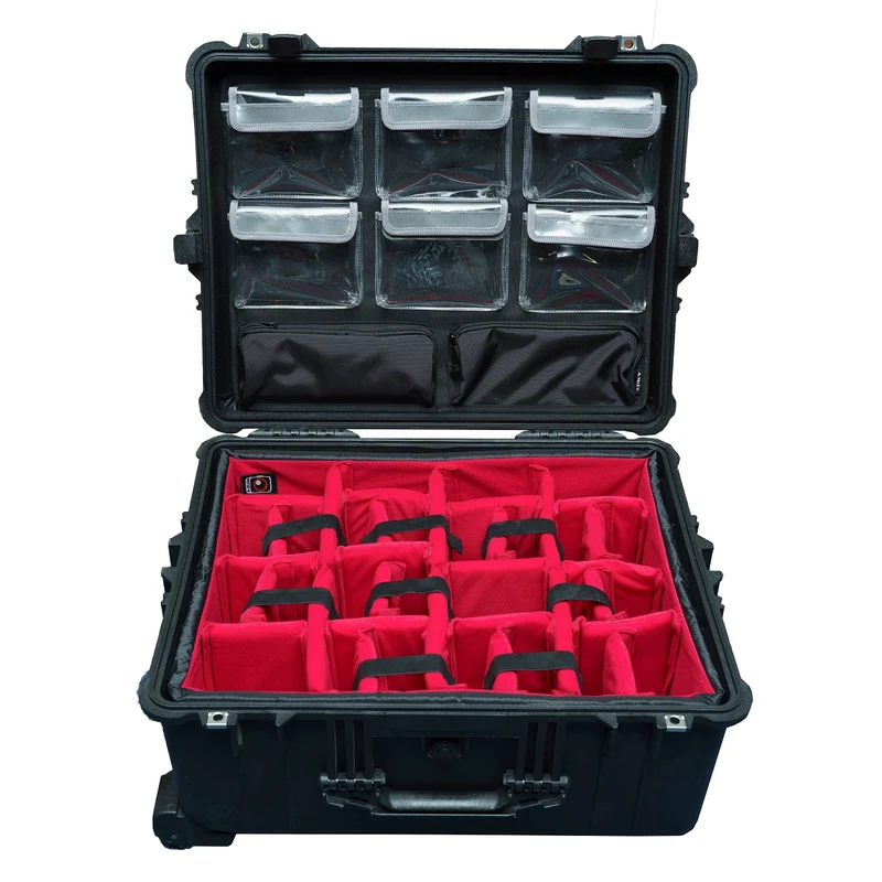 Lid Gear Organizer for Peli 1600 1610 1620 6+2 Pockets