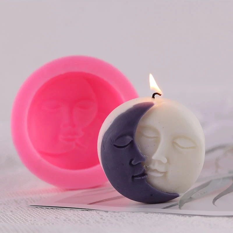 Sol y luna (molde de silicona)