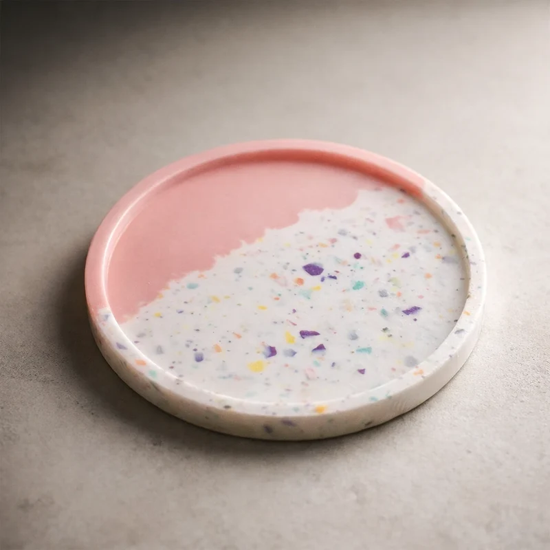 Posavasos / posa-vasos circular (molde de silicona)