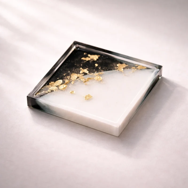 Posavasos / posa-vasos cuadrado (molde de silicona)