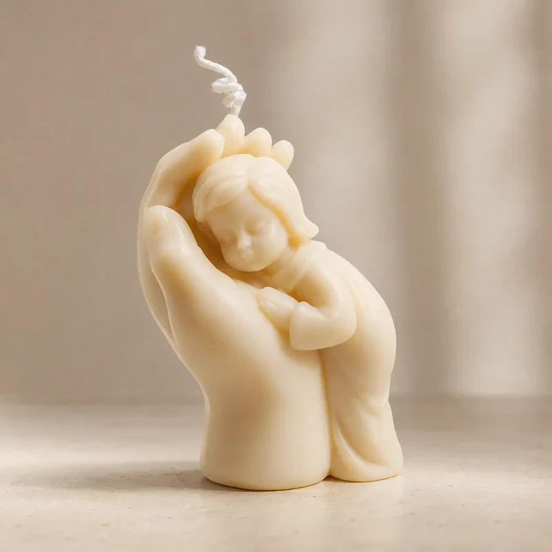 Bebé en mano (molde de silicona)