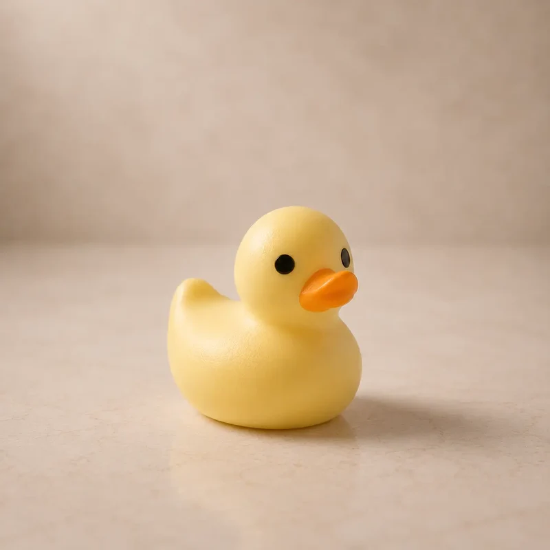 Patito / pato con hule (molde de silicona)