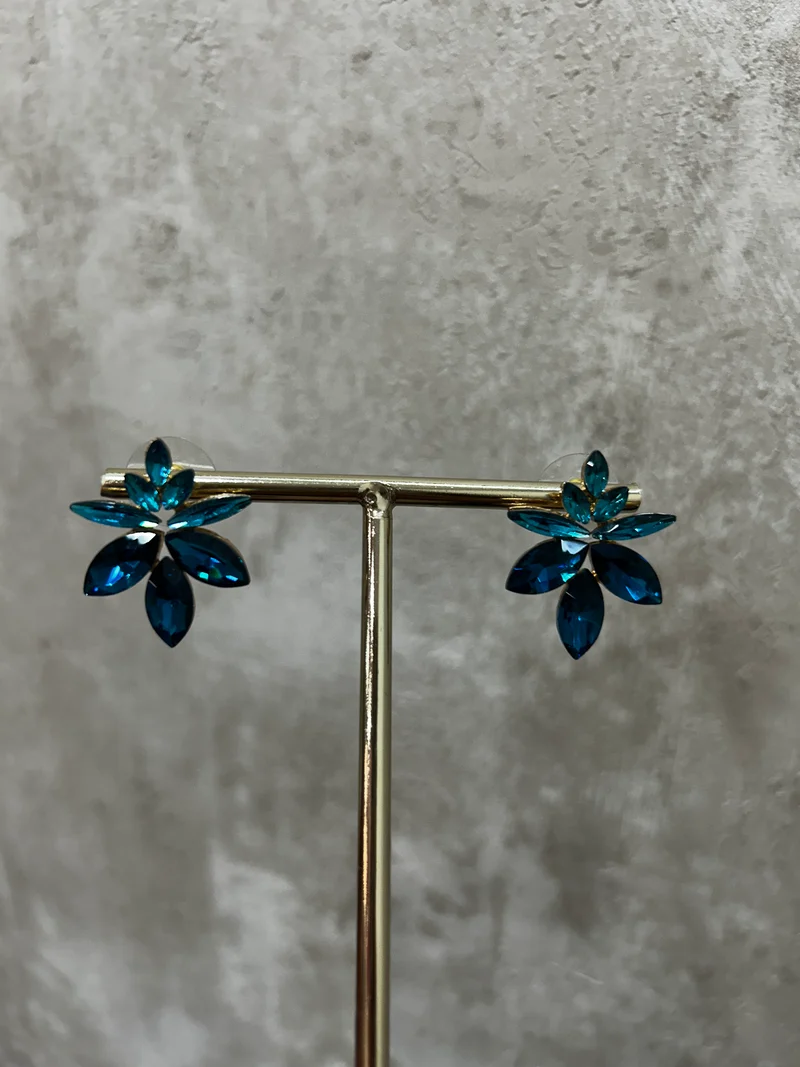 Pendientes brillos turquesa