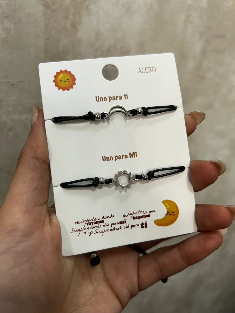 Pulsera sol y luna