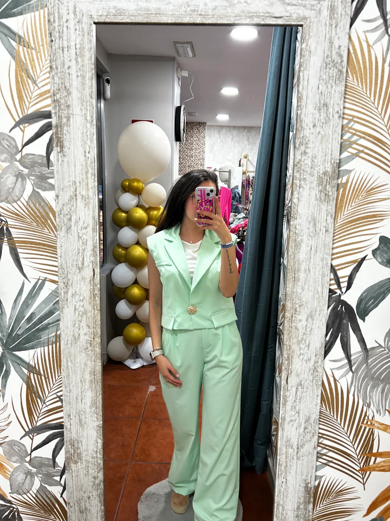 Conjunto Lorena - verde agua
