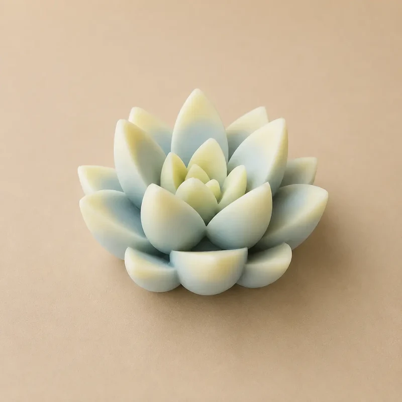 Suculenta tipo echeveria (molde de silicona)