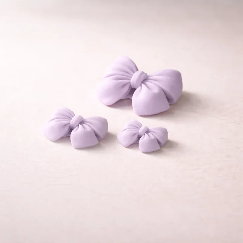 Moños / moñas x 6 (Molde de silicona)