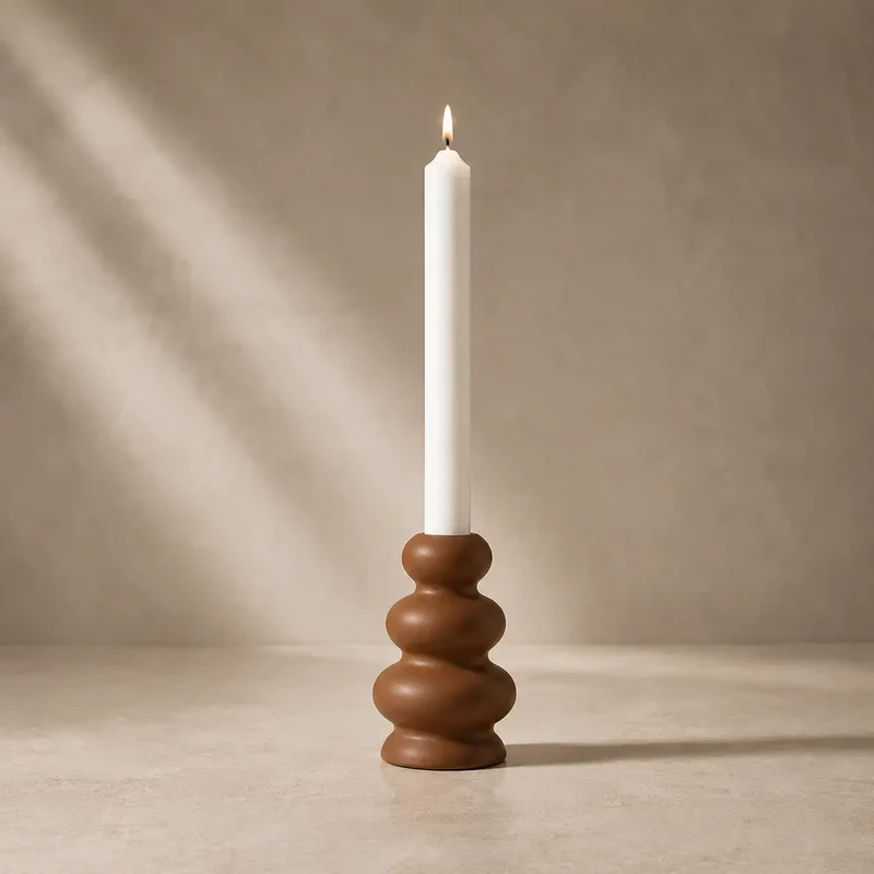 Candelabro triple aro (molde de silicona)