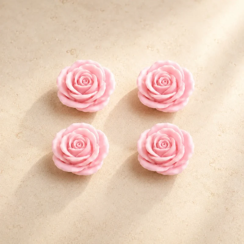 Rosas medianas x4 (molde de silicona)