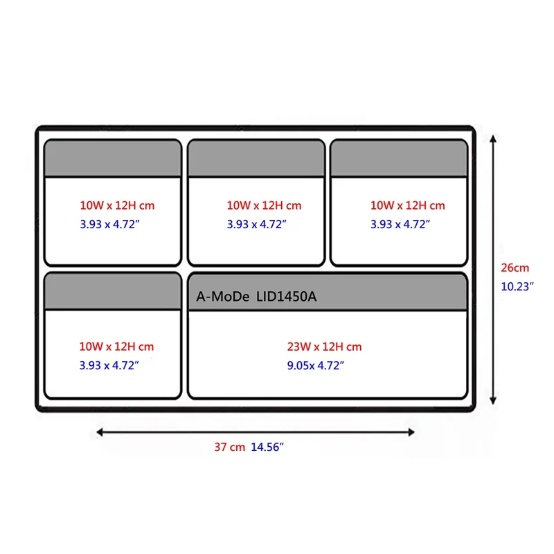 Lid Gear Organizer for Peli 1450 and im2200 with TPU pockets