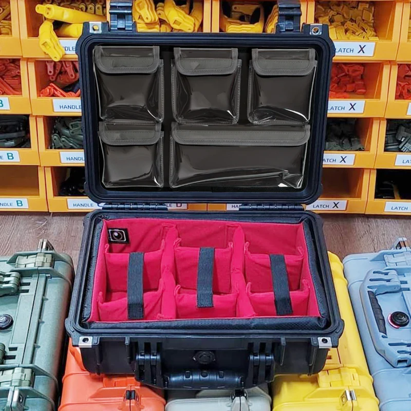 Lid Gear Organizer for Peli 1450 and im2200 with TPU pockets