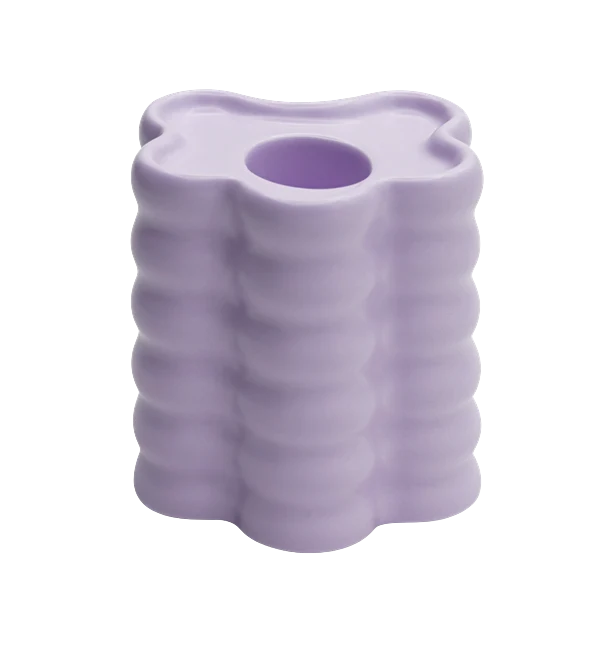 Candle Holder Flora Large (lilac)