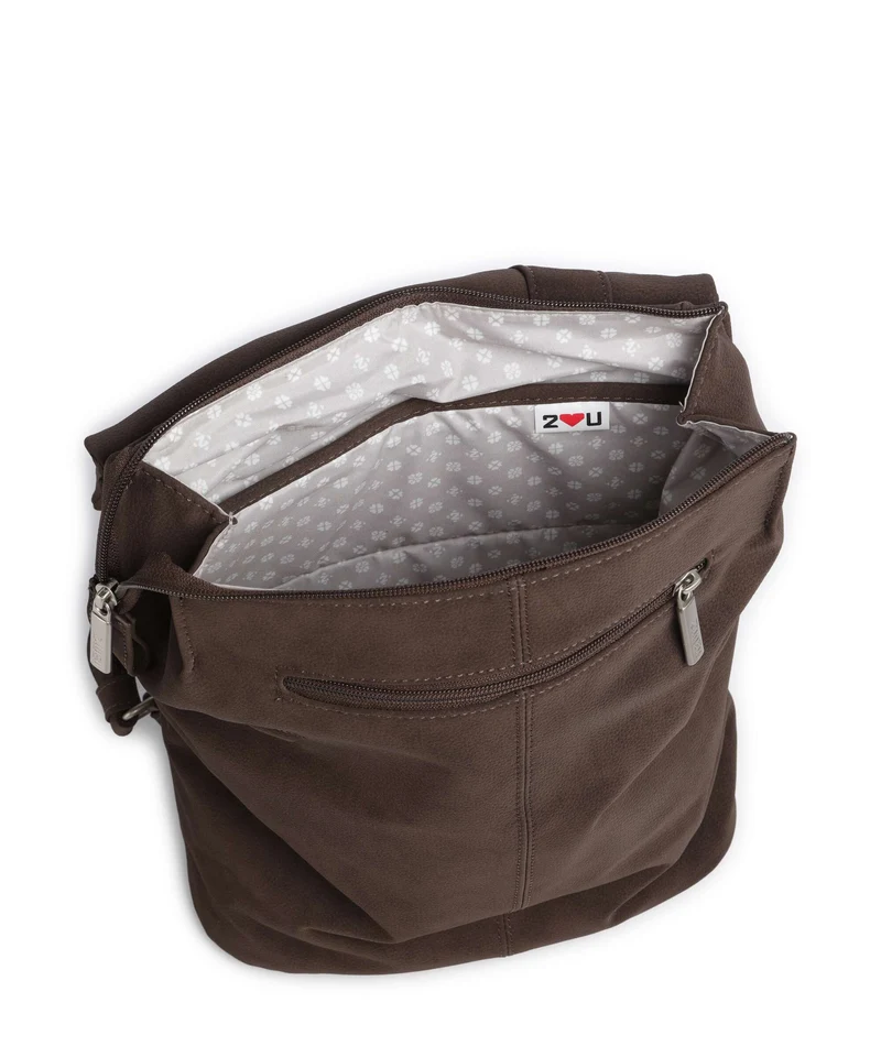 Zwei Mademoiselle.M MR8 Mochila nubuk/espresso