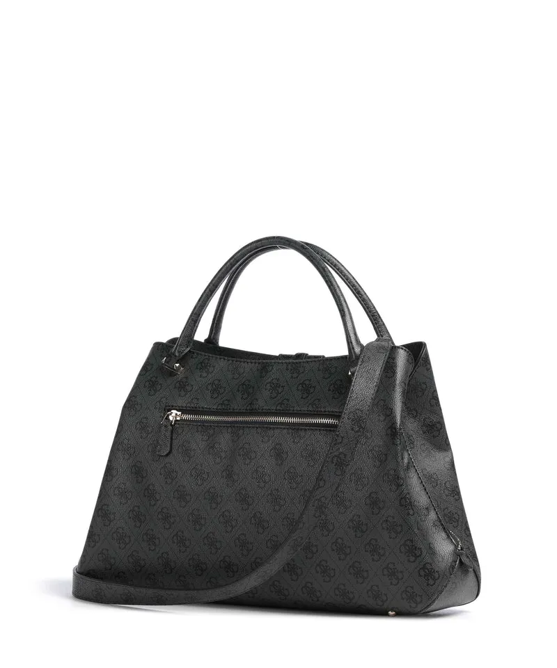 Guess Yvonne Girlfriend Logo Bolso de mano coal logo