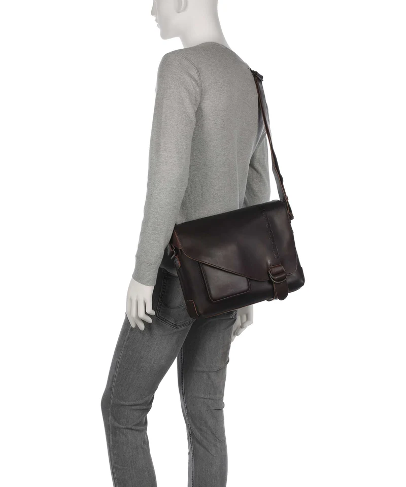 Aunts & Uncles Heritage Judd Bolso de mensajero dark brown