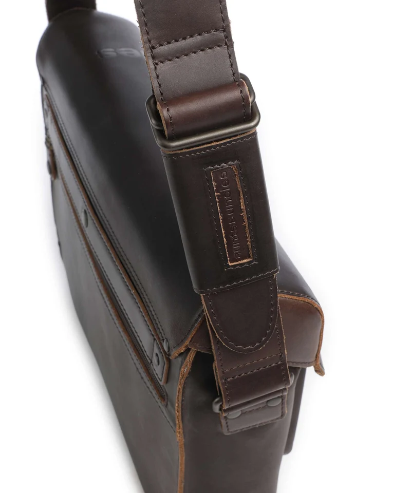 Aunts & Uncles Heritage Judd Bolso de mensajero dark brown