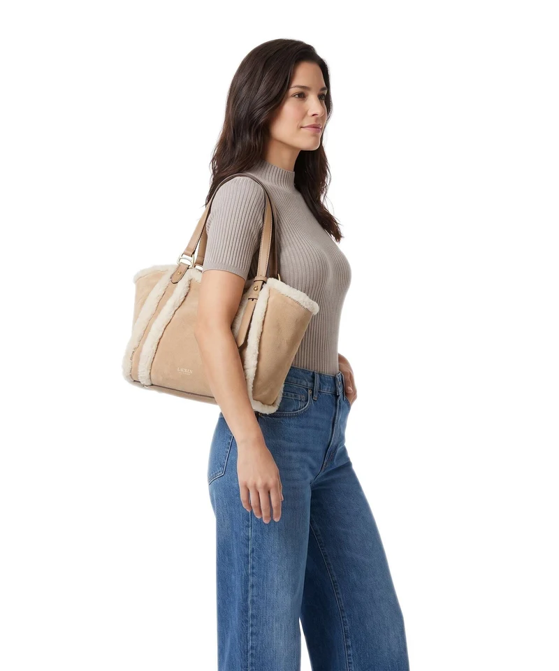 Lauren Ralph Lauren Tasha Small Bolsa shopping camel/natural