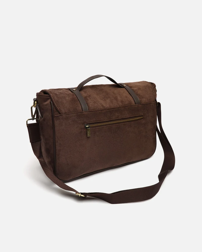 Telmo-1 bolso bandolera e mano efecto ante con bolsillo para portátil 13 pulgadas