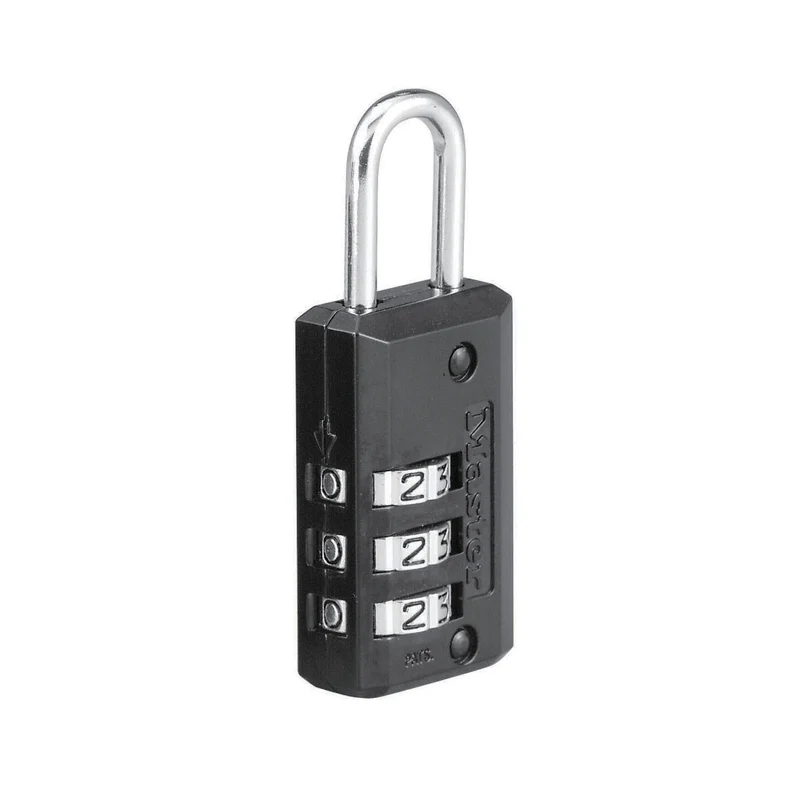 20mm wide zinc body with black vinyl cover set your own combination padlock