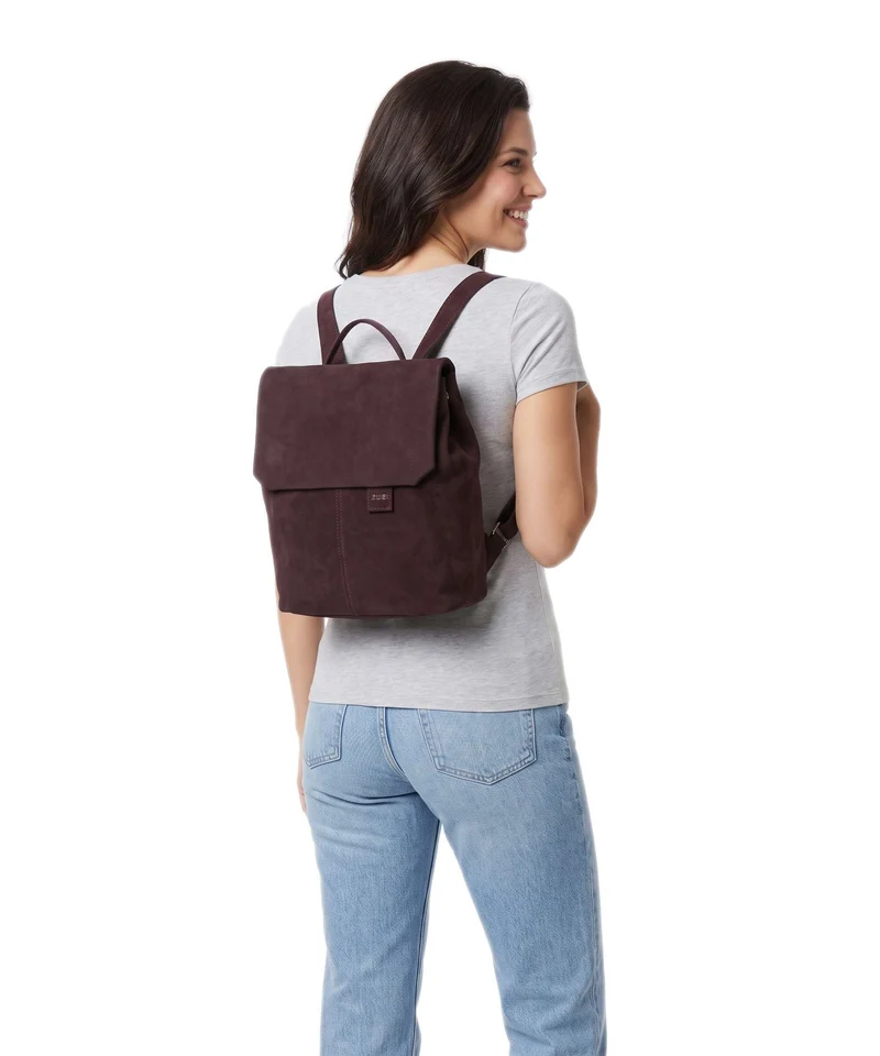 Zwei Mademoiselle.M MR8 Mochila nubuk/bordeaux