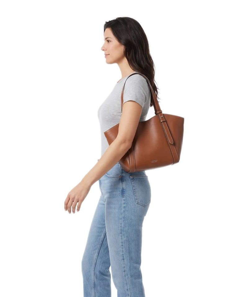 Lauren Ralph Lauren Tasha Small Bolsa shopping lauren tan