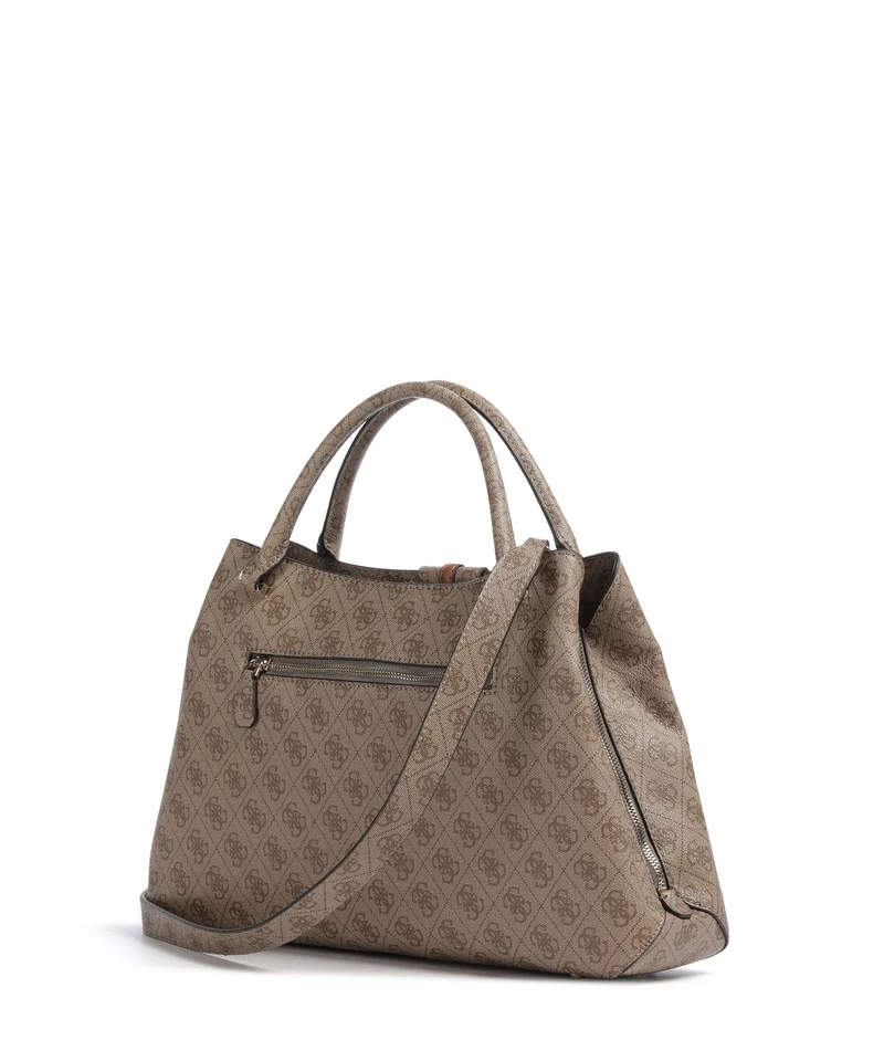 Guess Yvonne Girlfriend Logo Bolso de mano latte logo