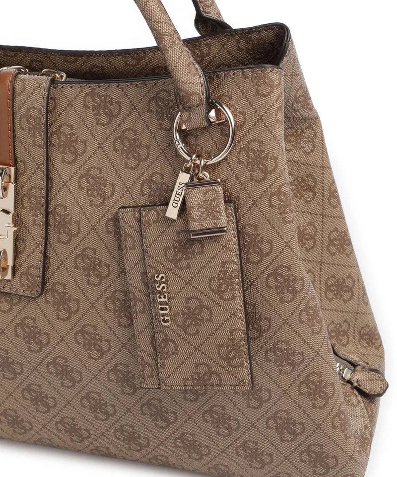 Guess Yvonne Girlfriend Logo Bolso de mano latte logo