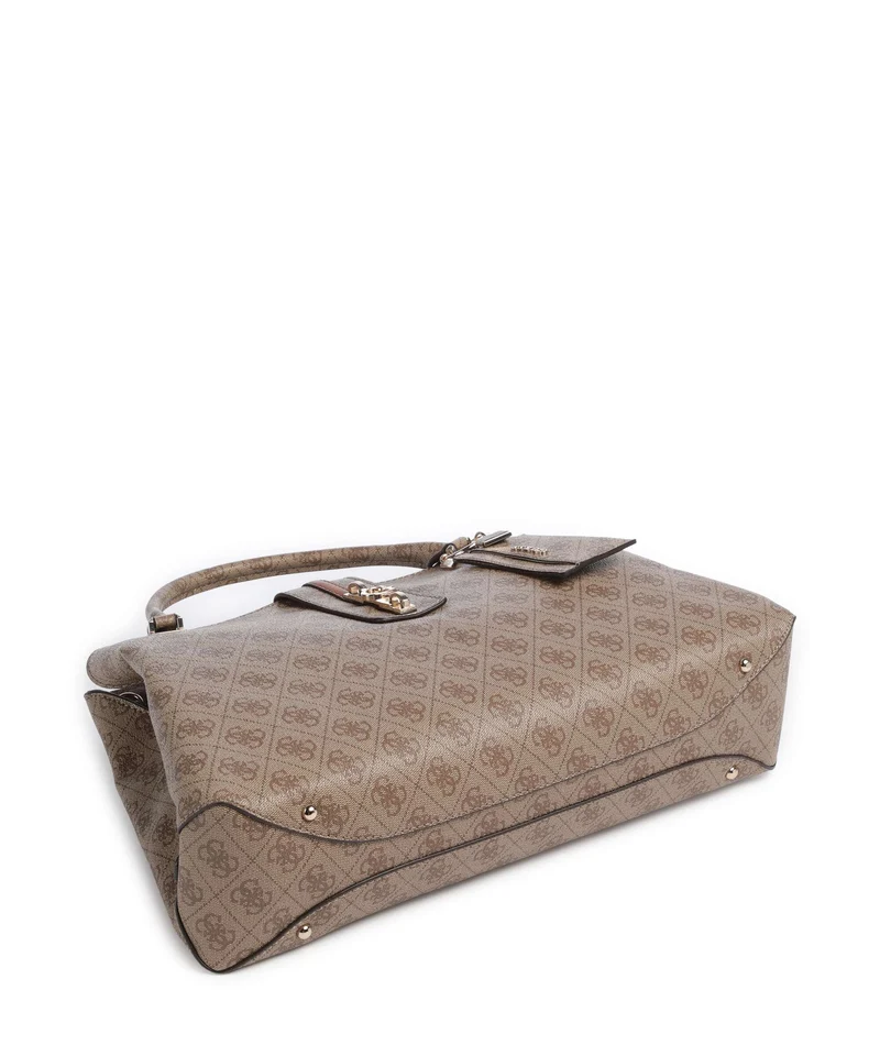 Guess Yvonne Girlfriend Logo Bolso de mano latte logo