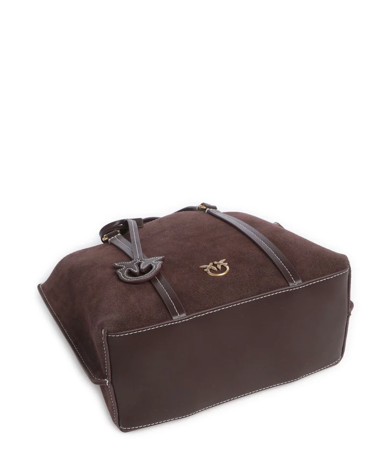 Pinko Carrie Classic Bolso de mano borgogna/antique gold