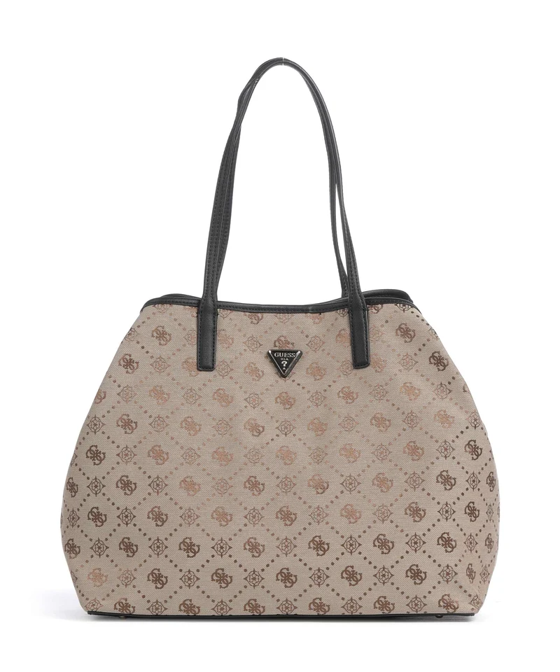 Guess Victtoria Large Bolsa shopping latte logo/black