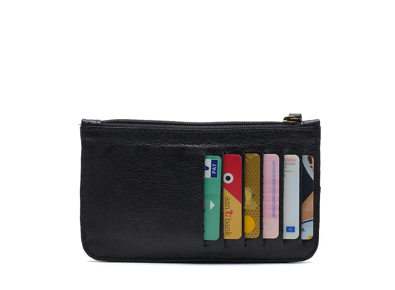 Chabo Bags Compacte Leren Pasjeshouder Met Rits