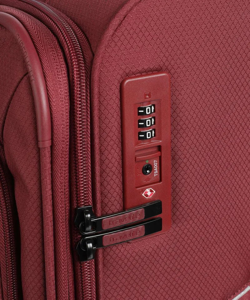 Travelite Skaii Juego de maletas (4 ruedas) red