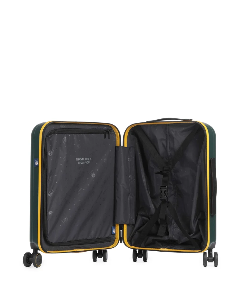 Travelite NFL Maleta con 4 ruedas green bay packers