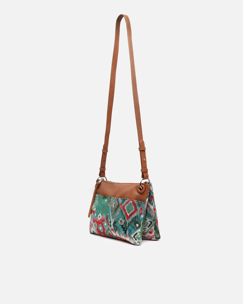 Zarias bolso bandolera pequeño con estampado jacquard