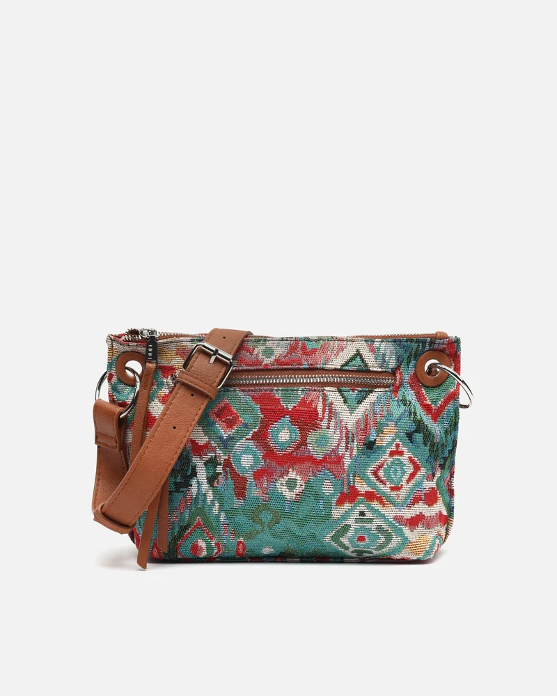 Zaria bolso bandolera pequeño con estampado jacquard